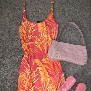 tropical gold linked sundress